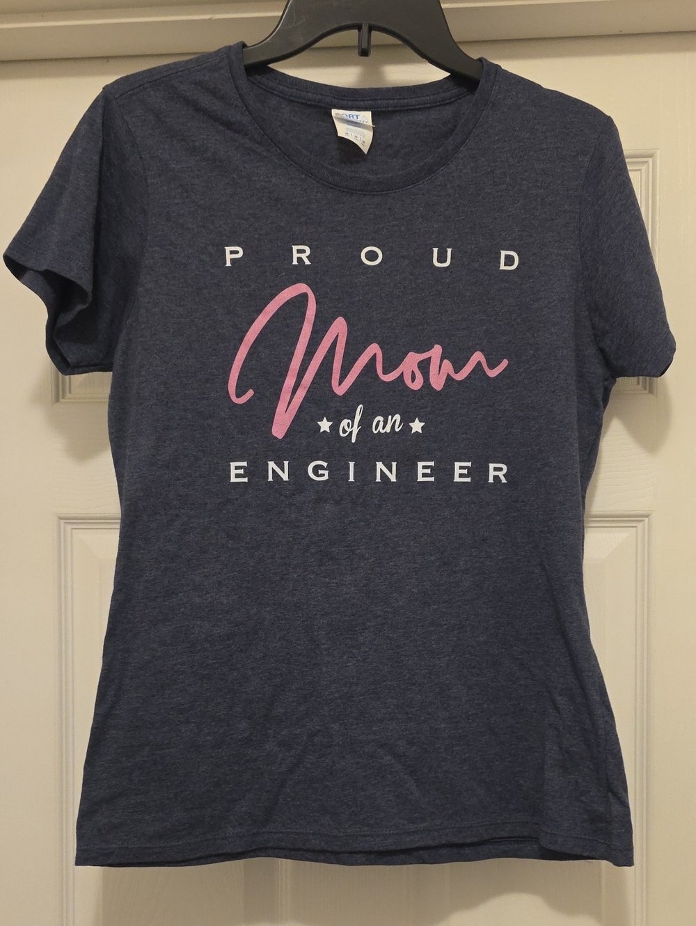 Port and Company Navy "Proud Mom of an Engineer" Tee